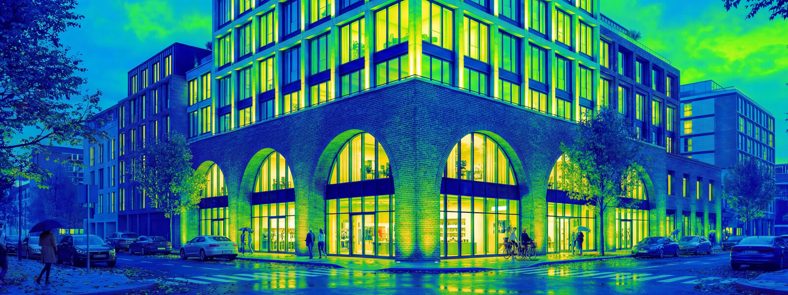 Lighting Consulting — false-colour lighting study